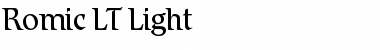 Romic LT Light Regular Font