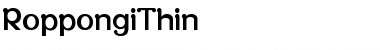 Download RoppongiThin Font