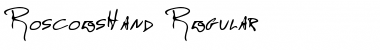 RoscoesHand Regular Font