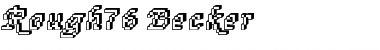 Rough76 Becker Regular Font