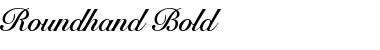 Roundhand Bold Font