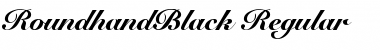 RoundhandBlack Regular Font