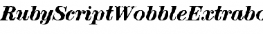 RubyScriptWobbleExtrabold Regular Font