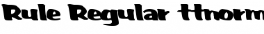 Rule Regular Font