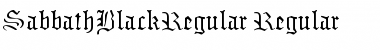 Download SabbathBlackRegular Font