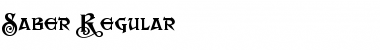 Saber Regular Regular Font