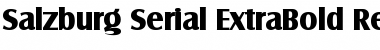 Salzburg-Serial-ExtraBold Regular Font