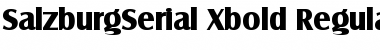 Download SalzburgSerial-Xbold Font