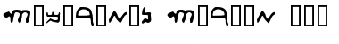 Samaritan Script 300 B.C. Regular Font