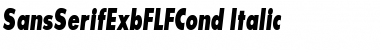 SansSerifExbFLFCond Regular Font