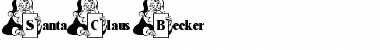 SantaClaus Becker Normal Font