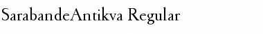SarabandeAntikva Regular Font