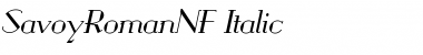 SavoyRomanNF Medium Italic Font