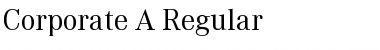 Corporate A BQ Font