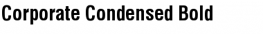 Corporate Condensed Font