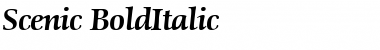 Scenic BoldItalic Font