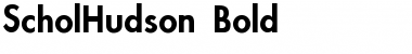 ScholHudson Bold Font