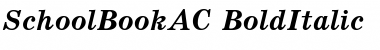 SchoolBookAC BoldItalic Font