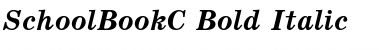 SchoolBookC Bold Italic Font