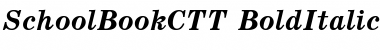 SchoolBookCTT BoldItalic Font