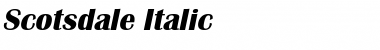 Scotsdale Italic Font