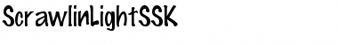 ScrawlinLightSSK Regular Font