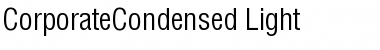 CorporateCondensed Light Font