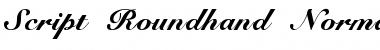 Script-Roundhand Normal Font