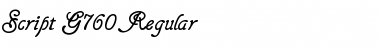 Download Script-G760 Font