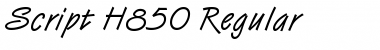 Download Script-H850 Font