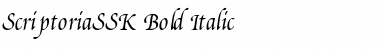 ScriptoriaSSK Bold Italic Font