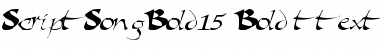 Download ScriptSongBold15 Font