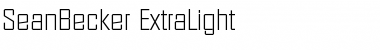 SeanBecker-ExtraLight Regular Font