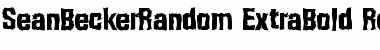 SeanBeckerRandom-ExtraBold Regular Font