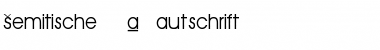 Download Semitische Lautschrift Font