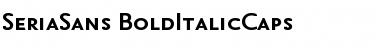 Download SeriaSans-BoldItalicCaps Font