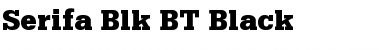 Serifa Blk BT Black Font