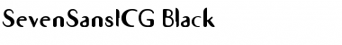 SevenSansICG Black Font