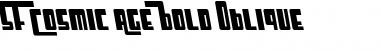 SF Cosmic Age Bold Oblique Font