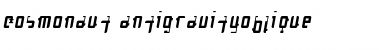 Cosmonaut AntigravityOblique Font