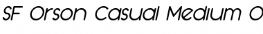 SF Orson Casual Medium Oblique Font