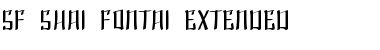 SF Shai Fontai Extended Regular Font