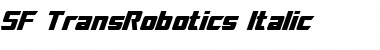 SF TransRobotics Italic Font