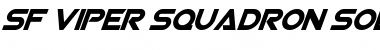 Viper Squadron Solid Italic Font