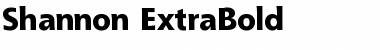 Shannon-ExtraBold Extra Bold Font