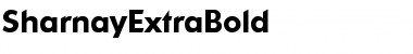 SharnayExtraBold Regular Font