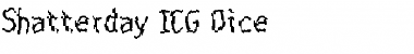 Shatterday ICG Dice Font