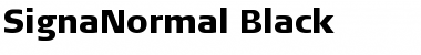 SignaNormal-Black Regular Font