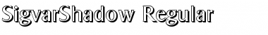 SigvarShadow Regular Font