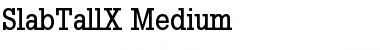 SlabTallX-Medium Regular Font
